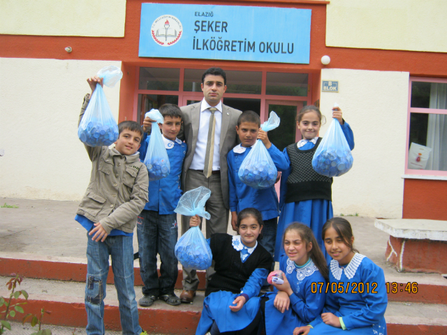 Bilinçli Gençler Derneği - Türkiye Bilinçli Gençlik Projesi - "BİR KAPAK BİR HAYAT PROJESİ" - Şeker İlköğretim Okulu - ELAZIĞ