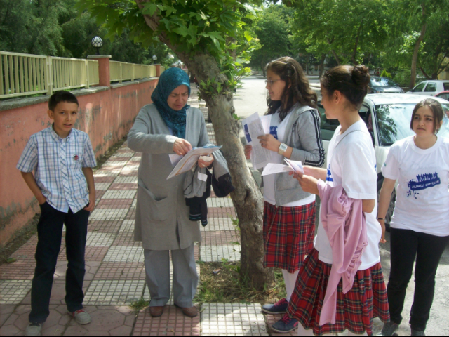 Bilinçli Gençler Derneği - Türkiye Bilinçli Gençlik Projesi - "GELECEĞİMİZİ ŞİMDİDEN TEMİZLEYELİM" - Bekir Aksoy İlköğretim Okulu - ÇORUM