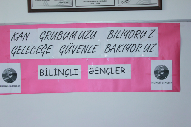 Bilinçli Gençler Derneği - Türkiye Bilinçli Gençlik Projesi - "KAN GRUBUMUZU BİLİYORUZ, GELECEĞE GÜVENLE BAKIYORUZ" - Körküler İlköğretim Okulu - ISPARTA