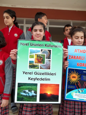 Bilinçli Gençler Derneği - Türkiye Bilinçli Gençlik Projesi - "KÜRESEL ISINMAYA KARŞI ÇEVREMİZİ KORUYALIM" - İbni Sina Ortaokulu - BİNGÖL